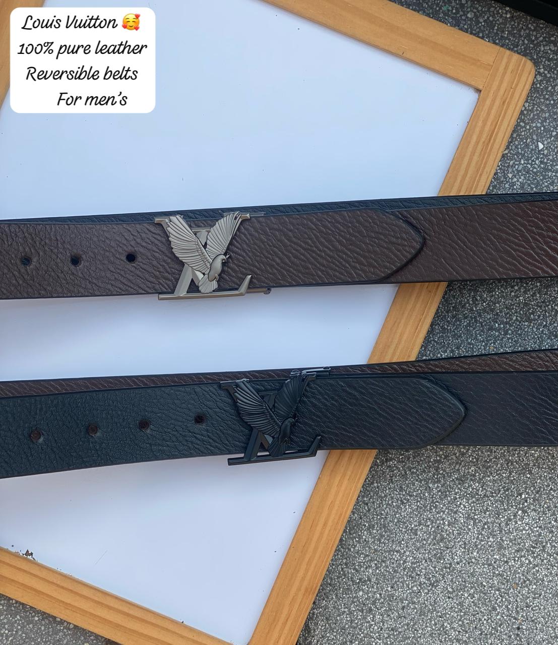 Original italian leather Riversible belt