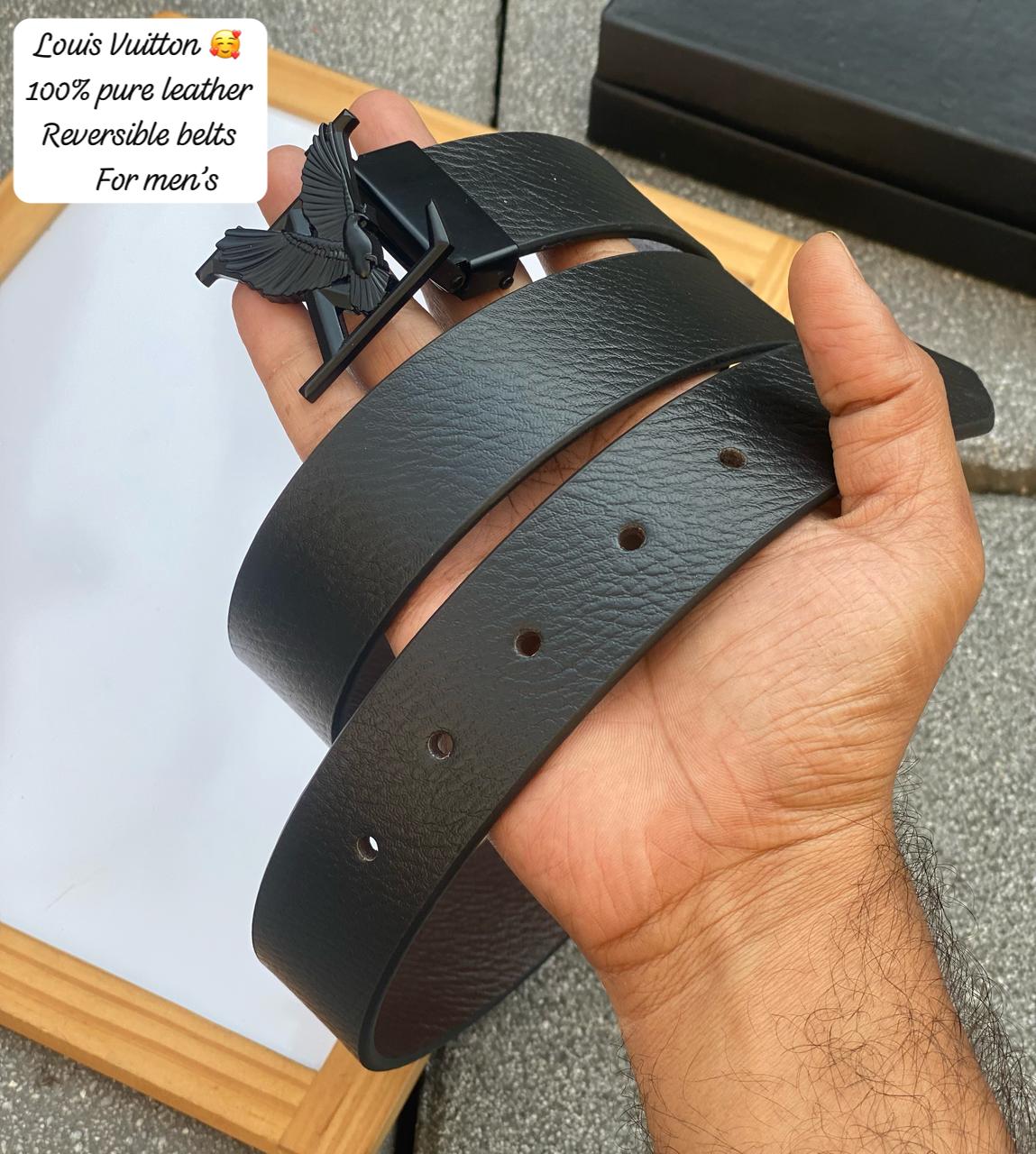 Original italian leather Riversible belt