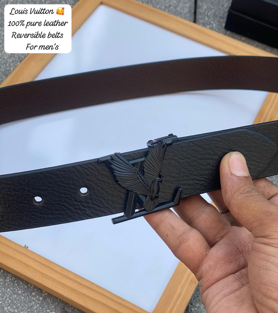 Original italian leather Riversible belt