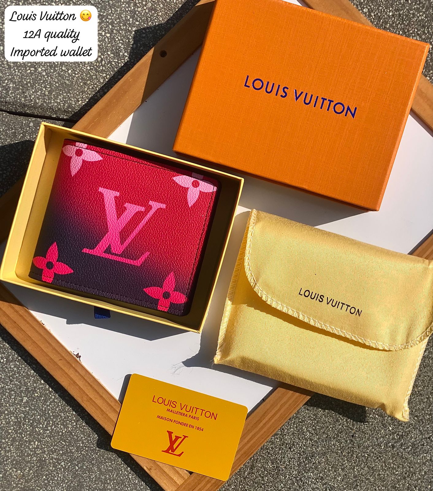 Louis vitton red shaded #002